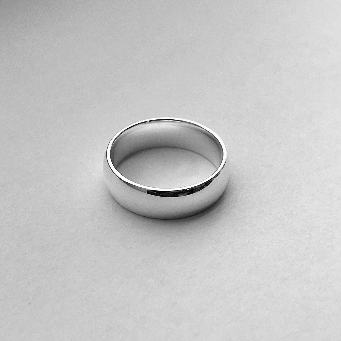 Sterling Silver Plain 6mm Band, Silver Wedding Ring, Unisex Silver Ring, Promise Silver Band, Silver Wedding Band, Statement Stackable Ring