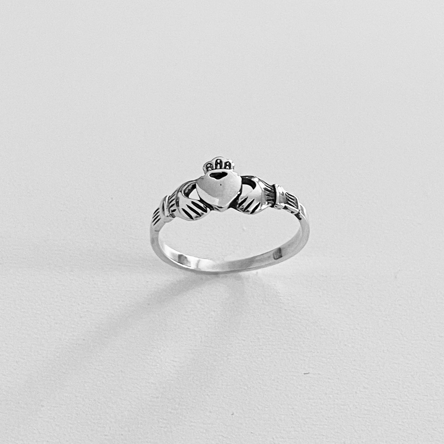 Dainty Irish Claddagh Sterling Silver Ring, Irish Ring, Loyalty Ring, Claddagh Ring, Small Ring, Silver Ring, Friendship Ring, Love Ring