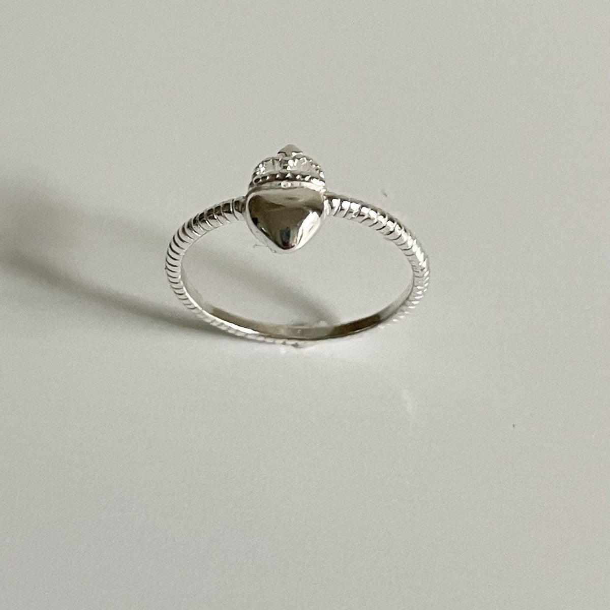 Sterling Silver Claddagh Ring: Heart Crown Braided Band