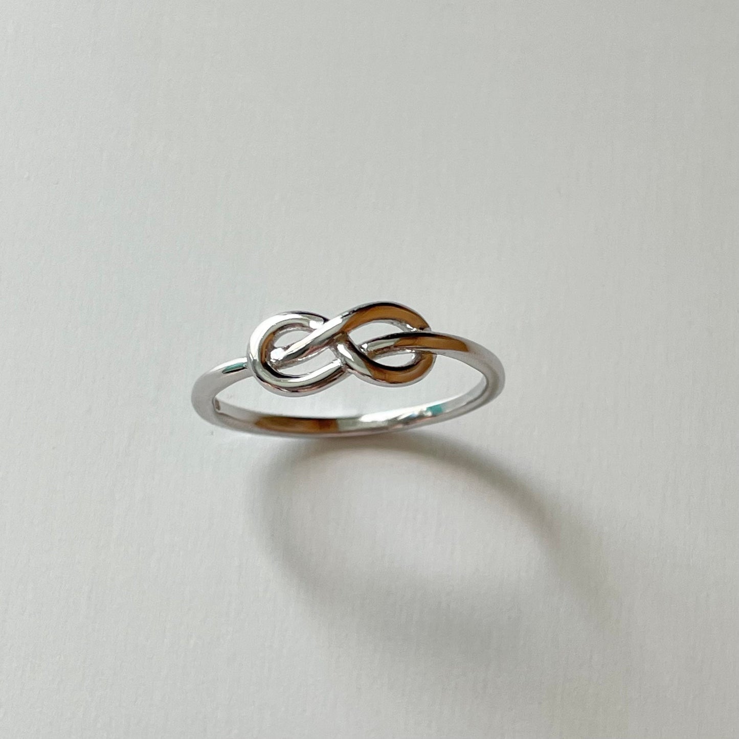Infinity Knot Sterling Silver Dainty Ring - Friendship Ring - Love Ring - Promise Ring - Stackable Ring - Boho Ring
