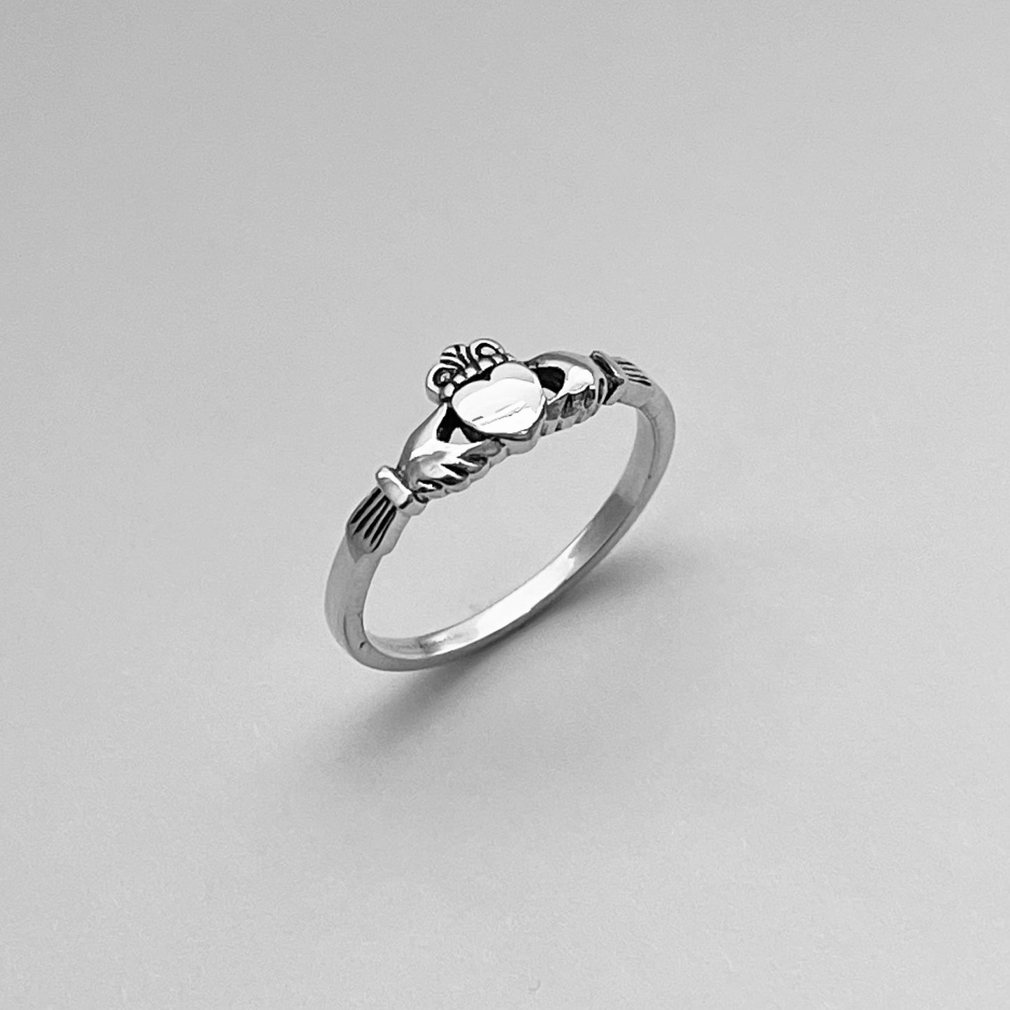 Dainty Irish Claddagh Sterling Silver Ring, Irish Ring, Loyalty Ring, Claddagh Ring, Small Ring, Silver Ring, Friendship Ring, Love Ring