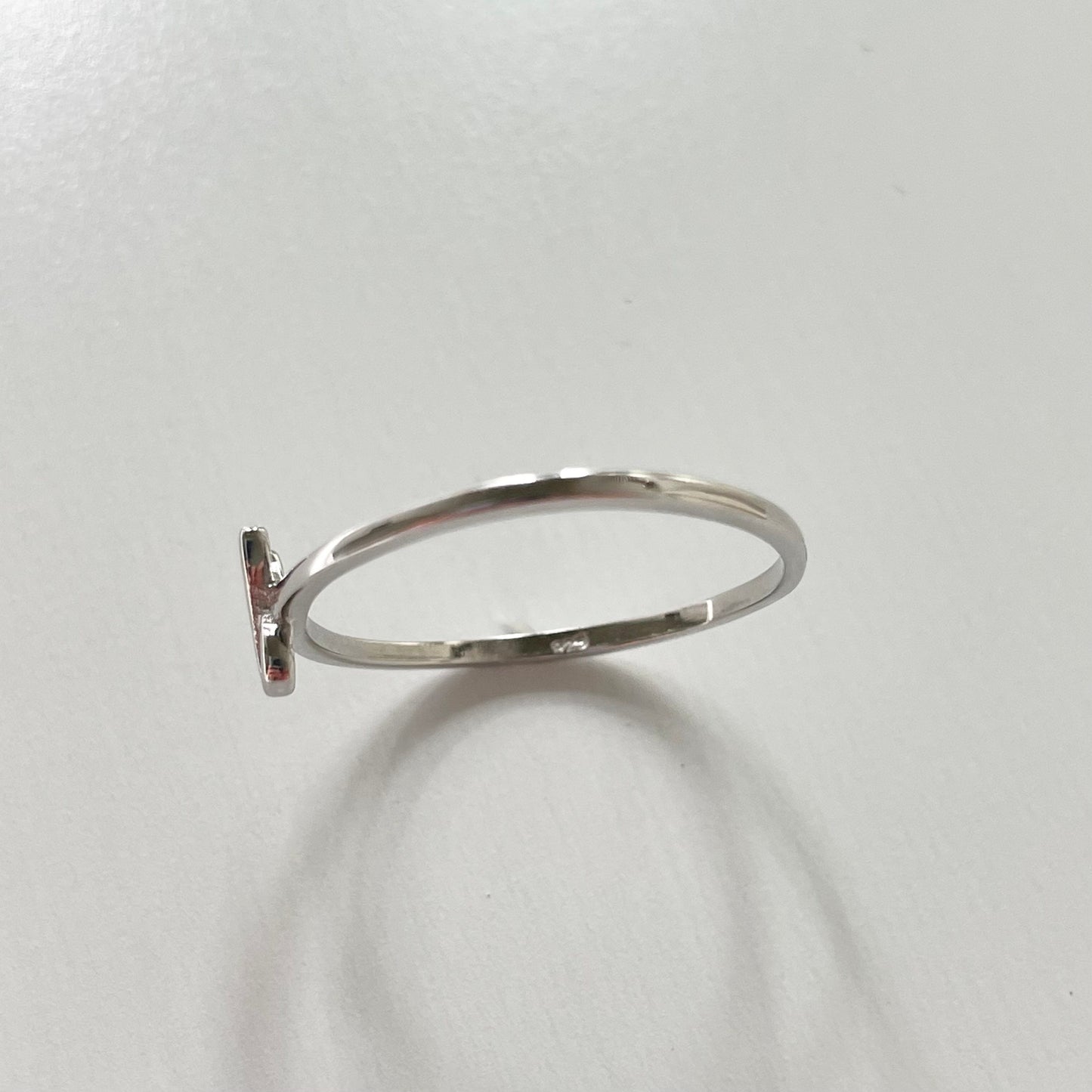 Sterling Silver Breast Cancer Ribbon Ring, Cancer Survivor, Danity Ring, simple ring, hope Ring silver dainty ring, silver ring,
