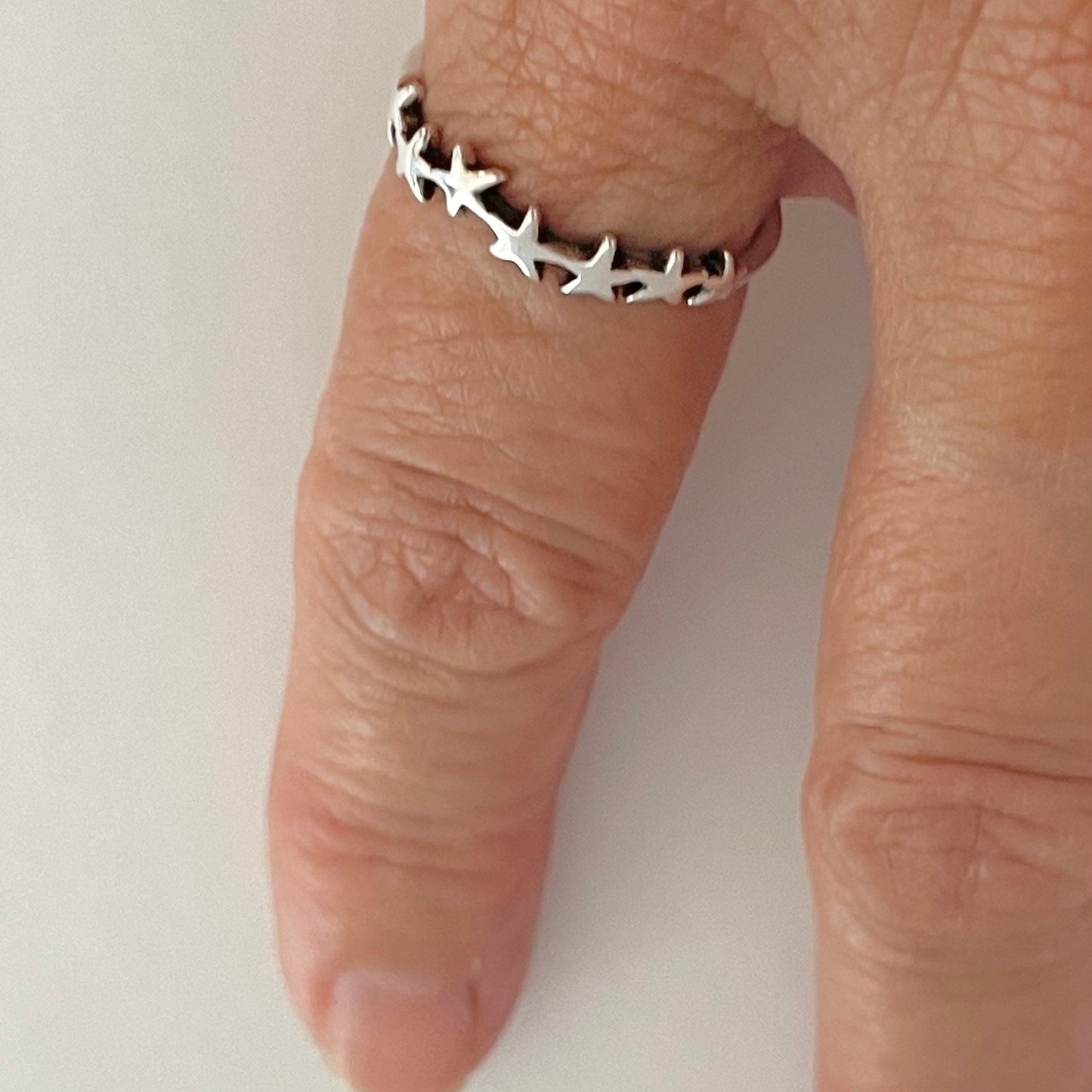 Sterling Silver small Stars Rings, Sky Silver Ring, Stars Promise Ring, Statement Ring, Dainty Stars Ring, Silver stackable Ring.