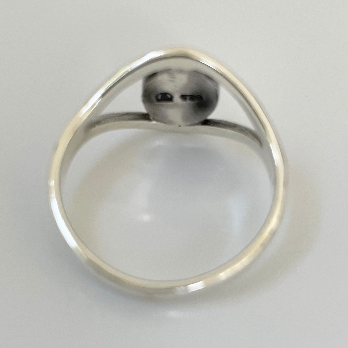 White Opal Big Eye Sterling Silver Ring, Silver Ring, Stone Ring, Boho Ring, All Seeing Eye Ring, Opal Ring, Love Ring, Statement Ring