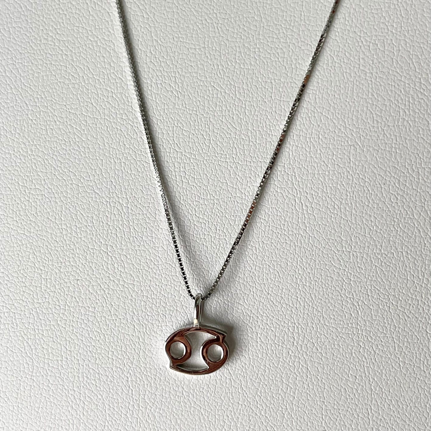 Sterling Silver Small Cancer Necklace, Zodiac Pendant, Astrology Necklace, Horoscope Necklace, Silver Necklace, Cancer Necklace
