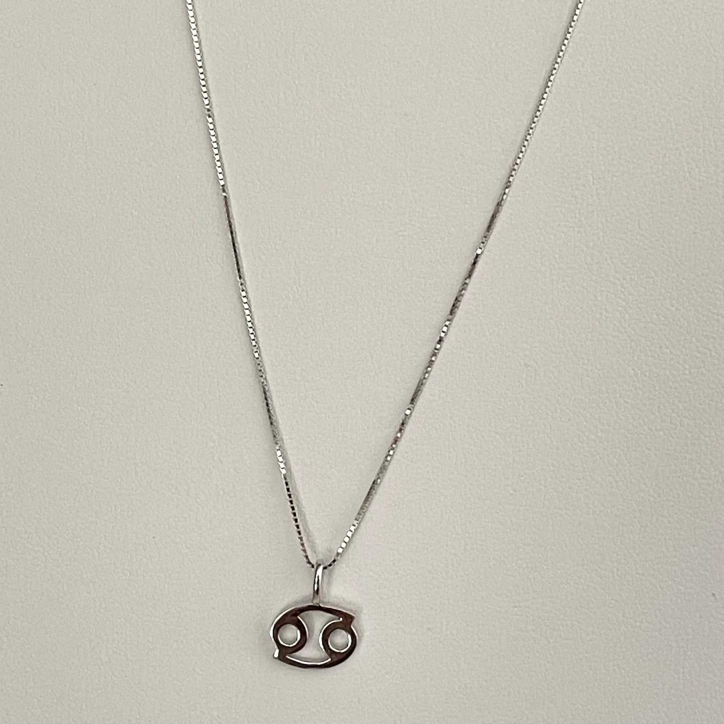 Sterling Silver Small Cancer Necklace, Zodiac Pendant, Astrology Necklace, Horoscope Necklace, Silver Necklace, Cancer Necklace