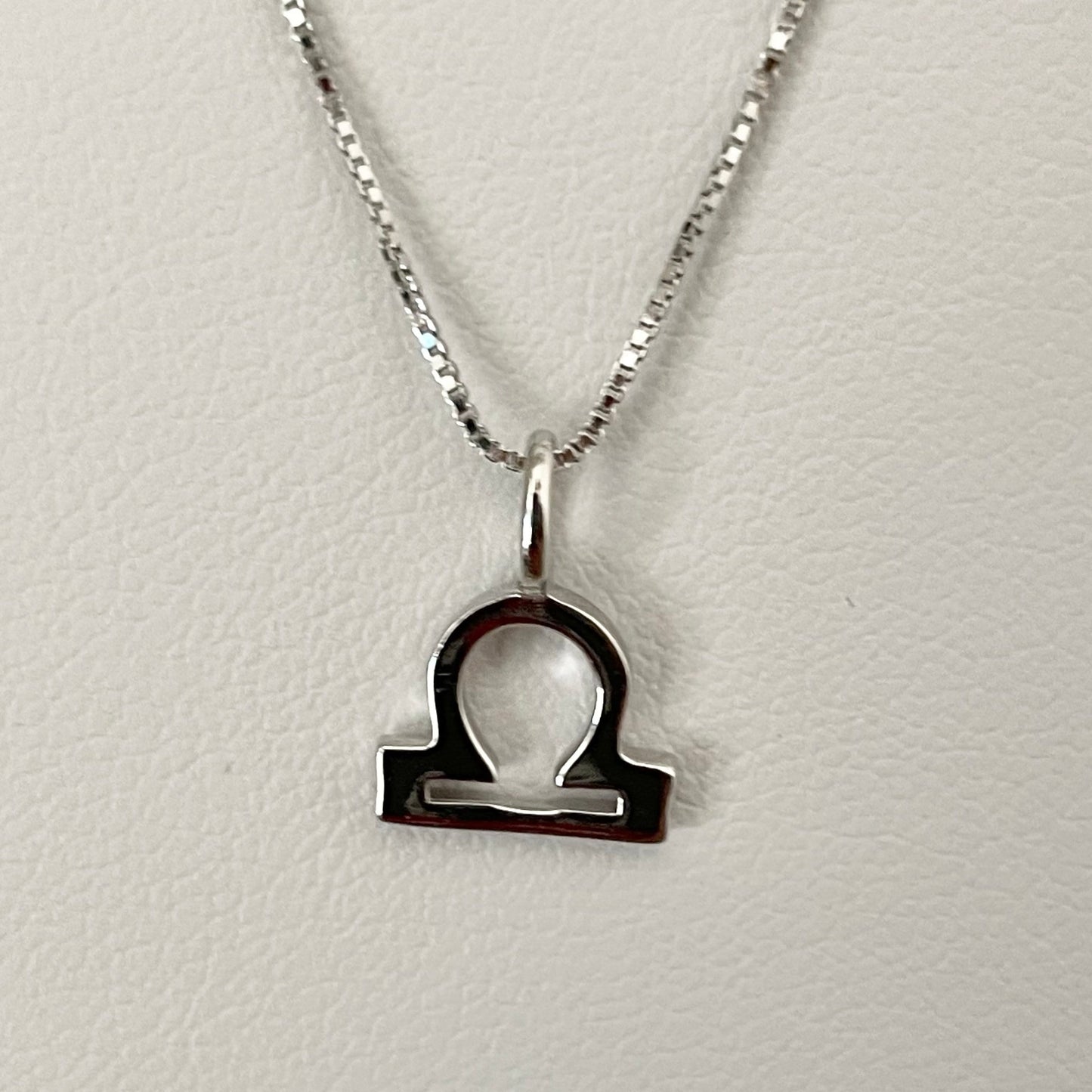 Sterling Silver Libra Sign Necklace, Zodiac Pendant, Astrology Necklace, Horoscope Necklace, Silver Promise Necklace, Silver Libra Necklace