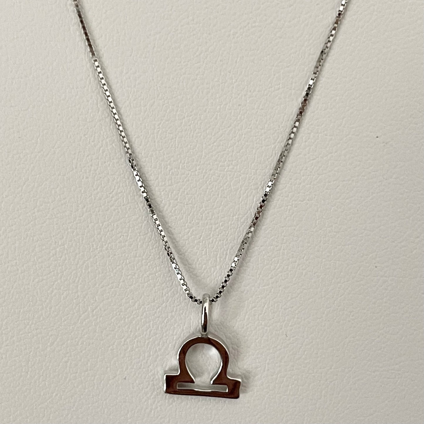 Sterling Silver Libra Sign Necklace, Zodiac Pendant, Astrology Necklace, Horoscope Necklace, Silver Promise Necklace, Silver Libra Necklace