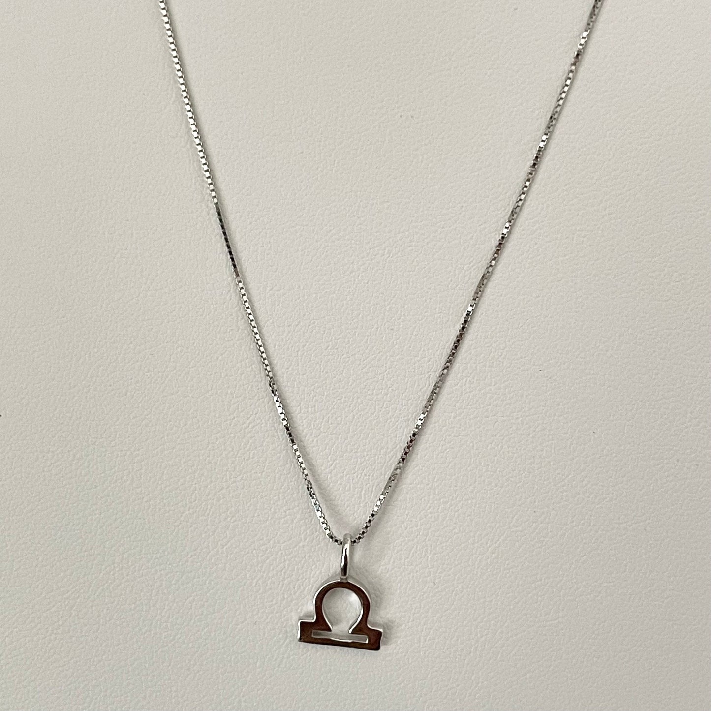 Sterling Silver Libra Sign Necklace, Zodiac Pendant, Astrology Necklace, Horoscope Necklace, Silver Promise Necklace, Silver Libra Necklace
