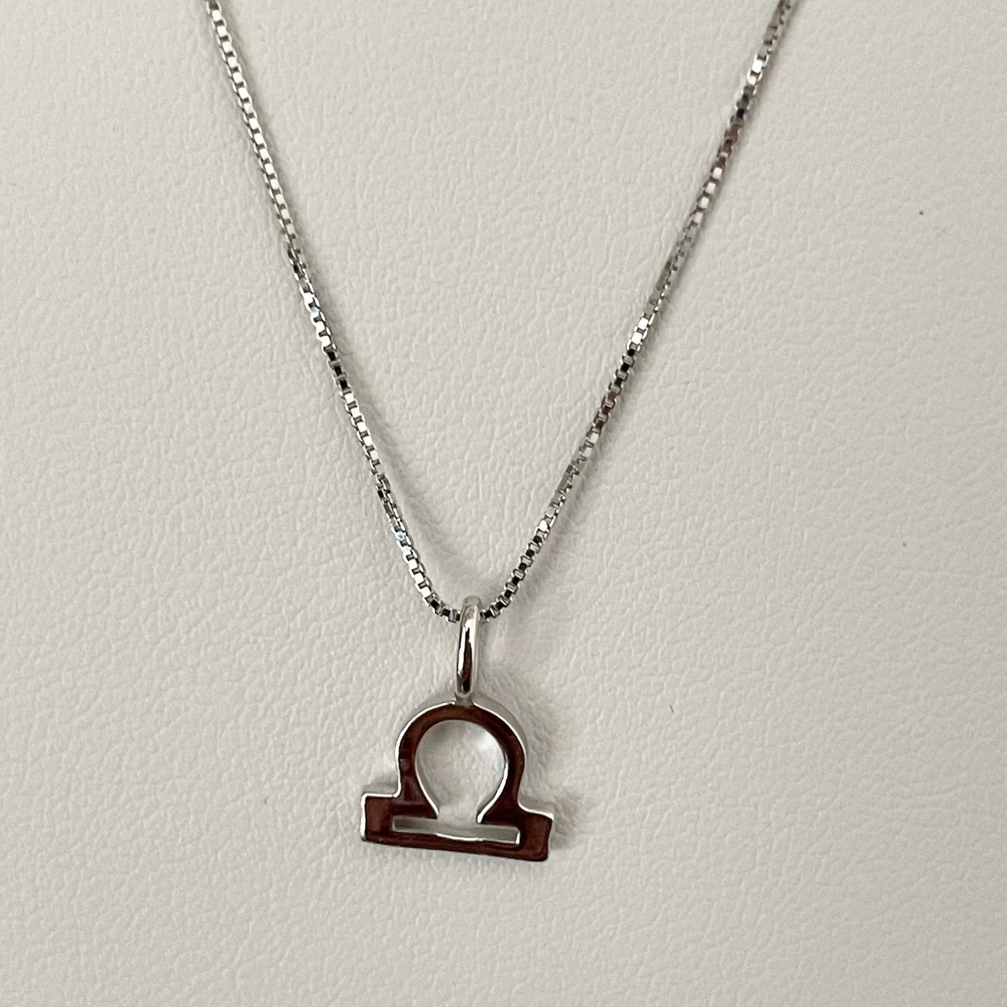 Sterling Silver Libra Sign Necklace, Zodiac Pendant, Astrology Necklace, Horoscope Necklace, Silver Promise Necklace, Silver Libra Necklace