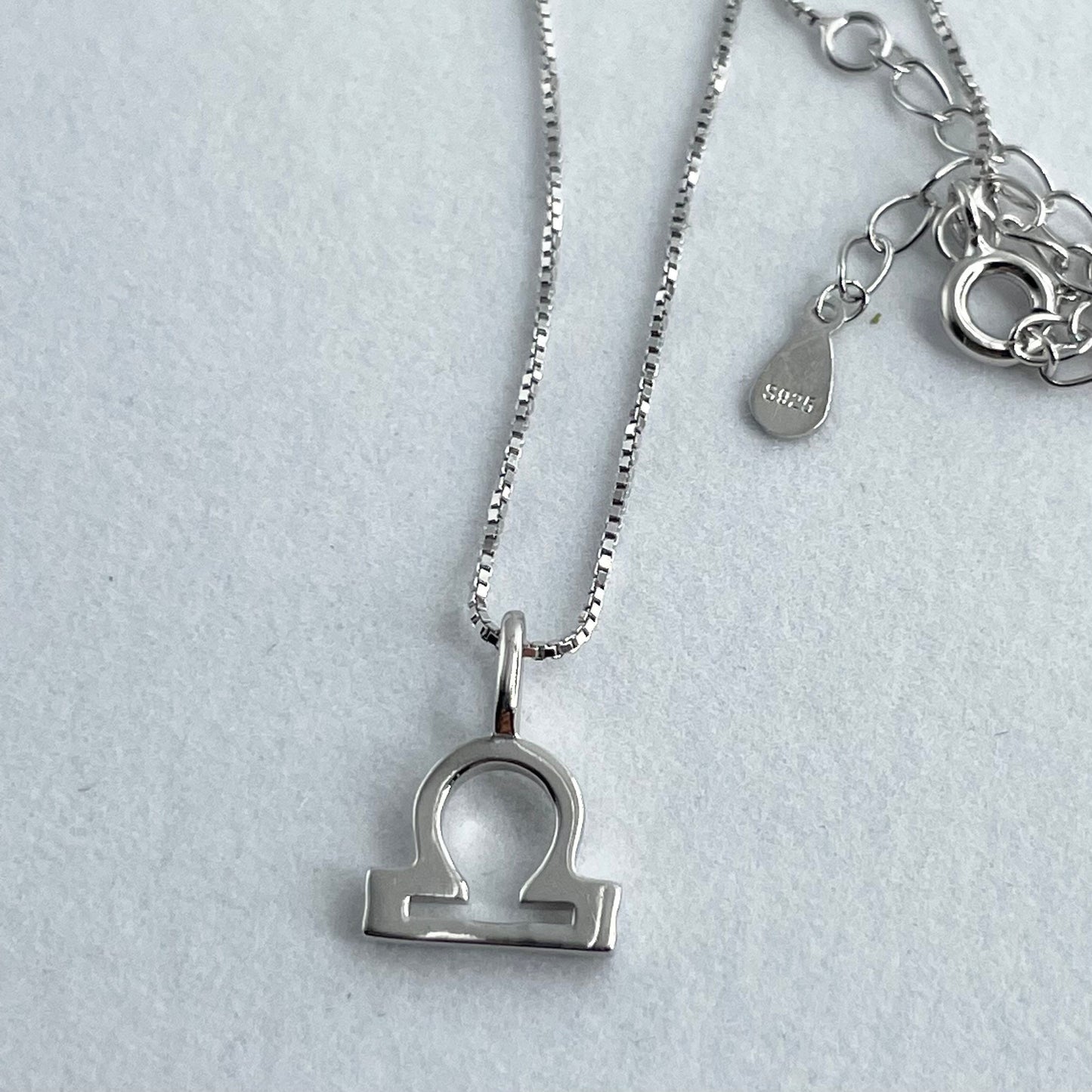 Sterling Silver Libra Sign Necklace, Zodiac Pendant, Astrology Necklace, Horoscope Necklace, Silver Promise Necklace, Silver Libra Necklace