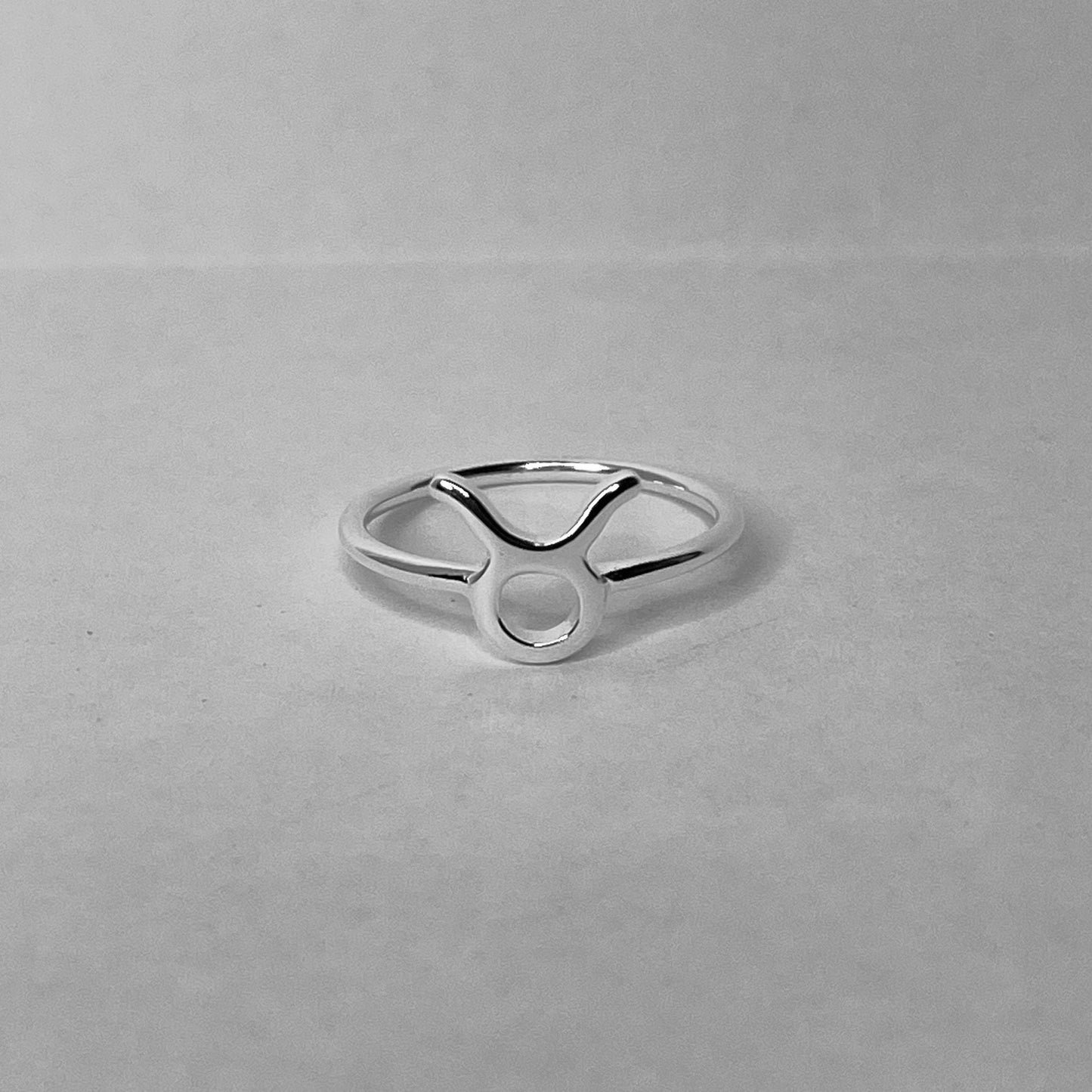 Taurus Zodiac Sterling silver ring, Dainty Ring, astrology ring, horoscope ring, zodiac ring, silver Taurus ring.