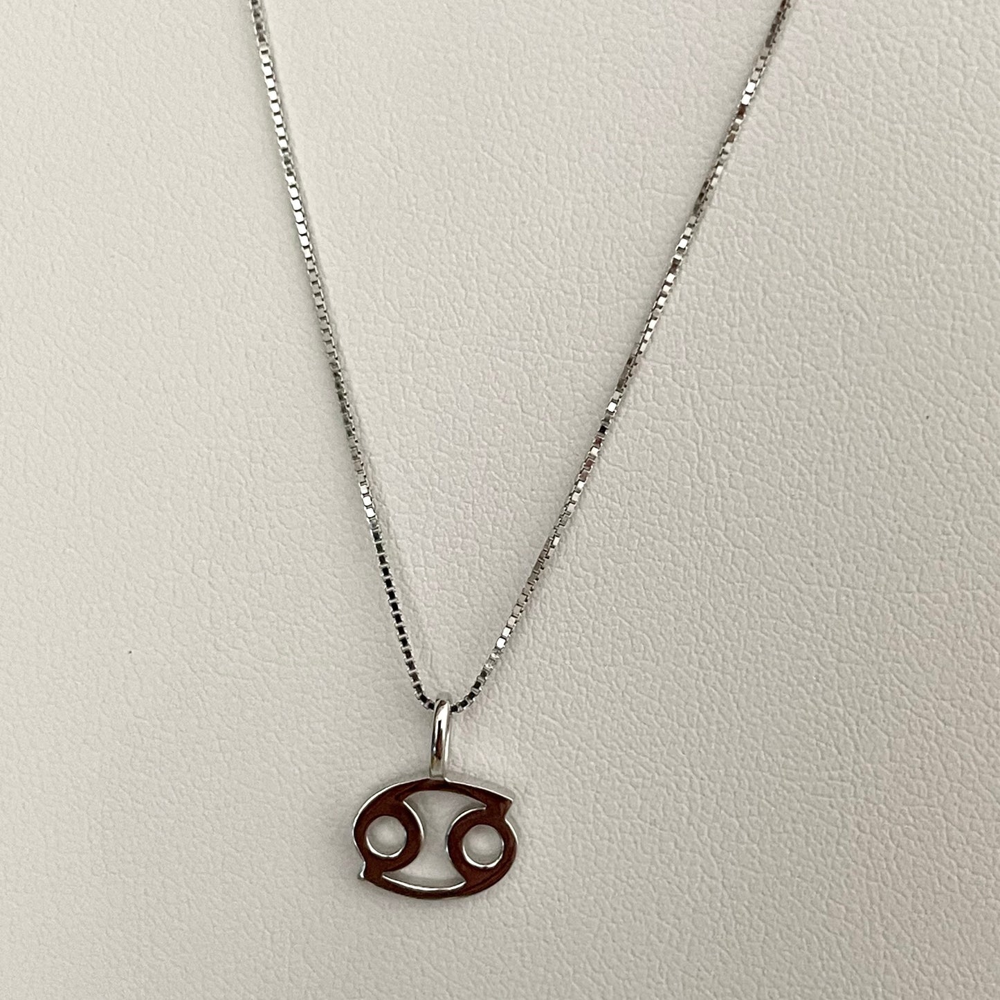 Sterling Silver Cancer Zodiac Pendant Necklace