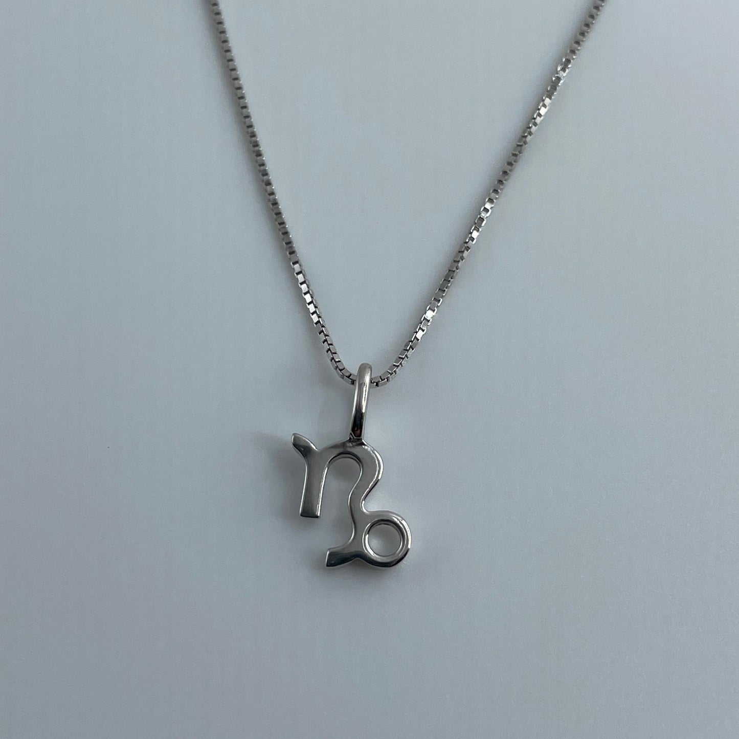 Sterling Silver Small Capricorn Sign Necklace, Zodiac Pendant, Astrology Necklace, Horoscope Necklace, Silver Necklace, Capricorn Necklace