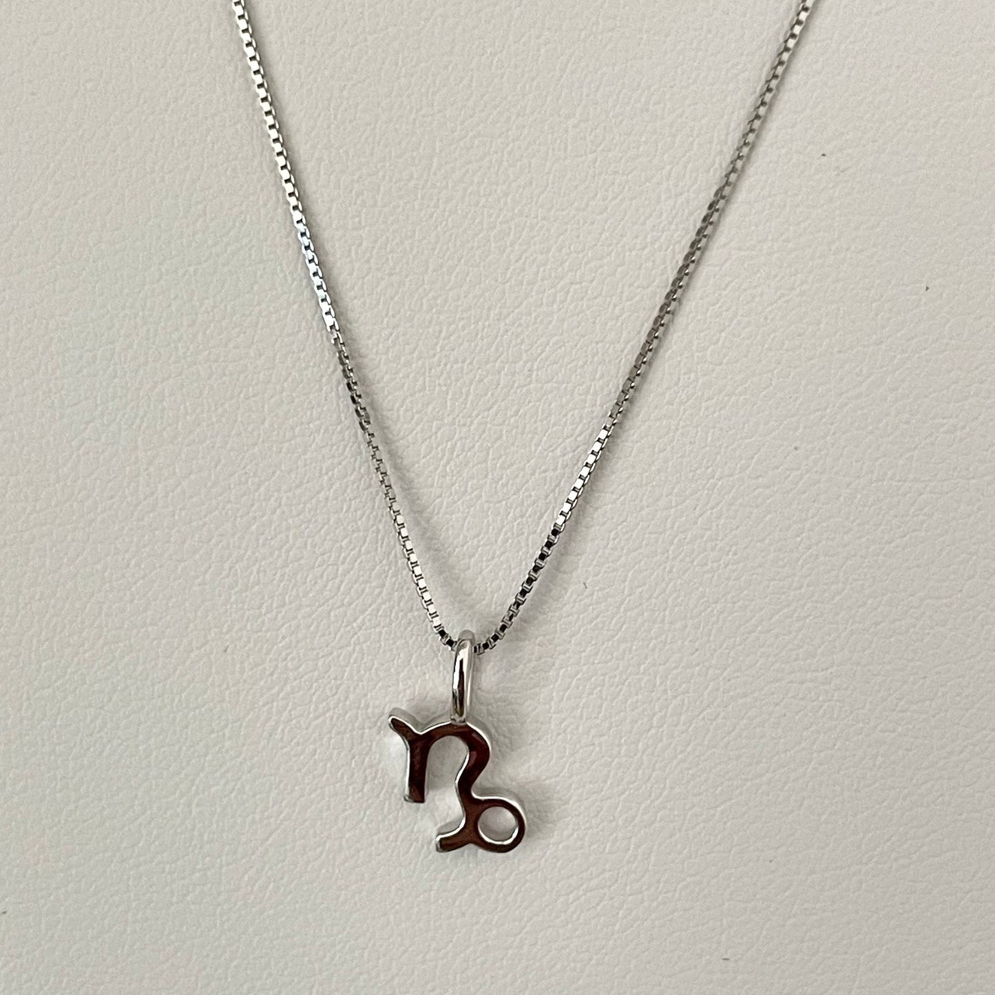 Sterling Silver Small Capricorn Sign Necklace, Zodiac Pendant, Astrology Necklace, Horoscope Necklace, Silver Necklace, Capricorn Necklace