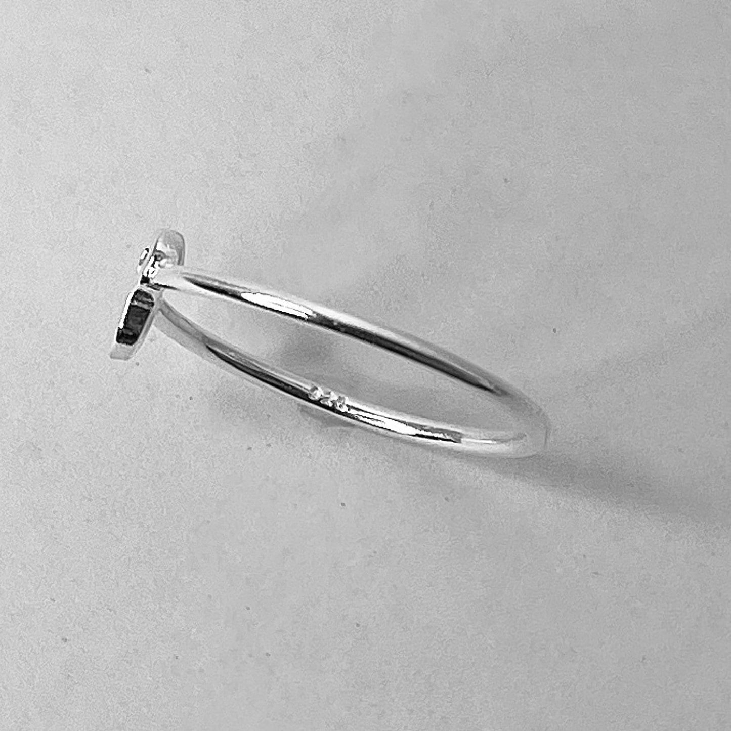 Virgo Zodiac Sterling Silver Ring: Dainty Horoscope Jewelry