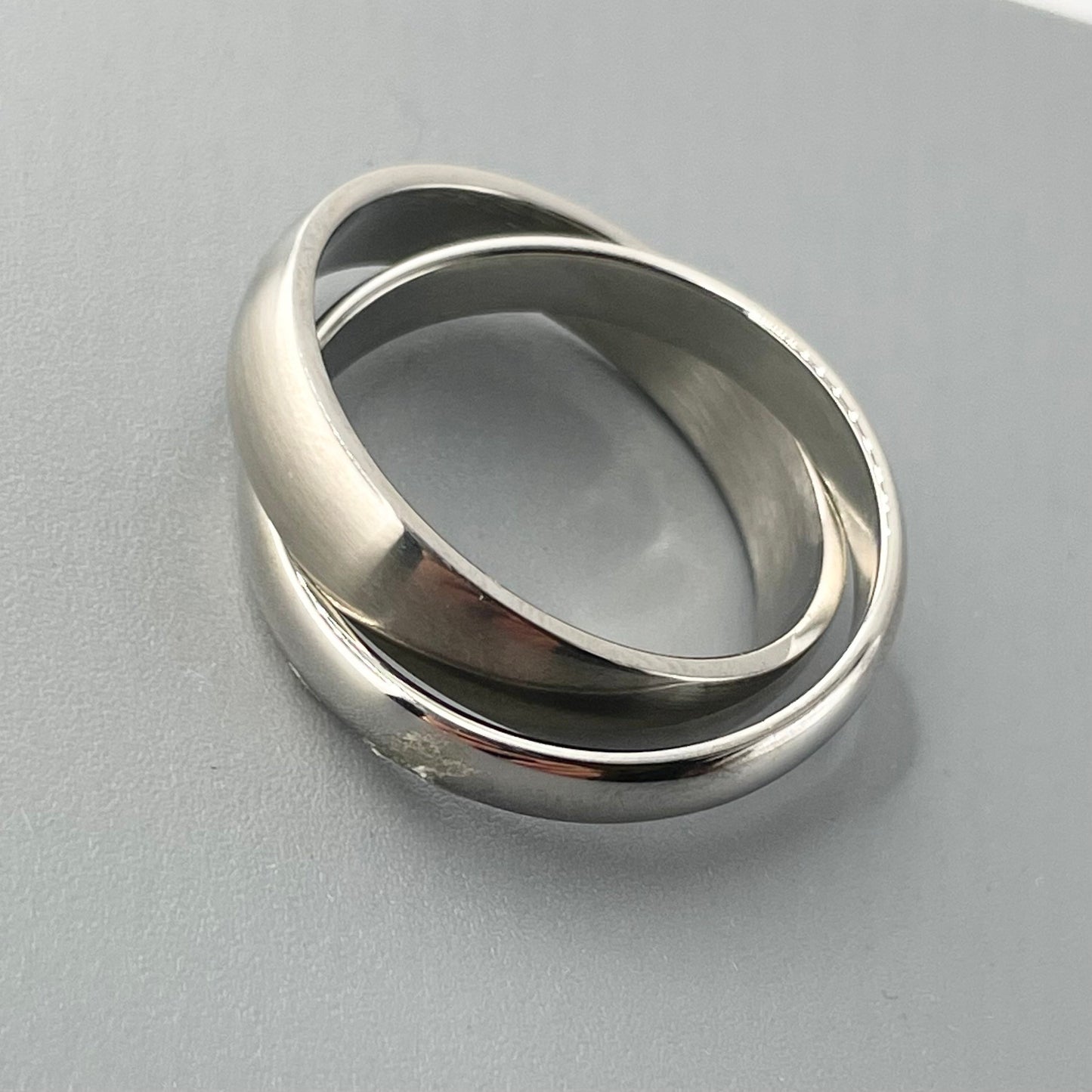 Stainless Steel Plain 5 and 4mm Band, Wedding Ring, Unisex Ring, Statement Band, Stackable Ring