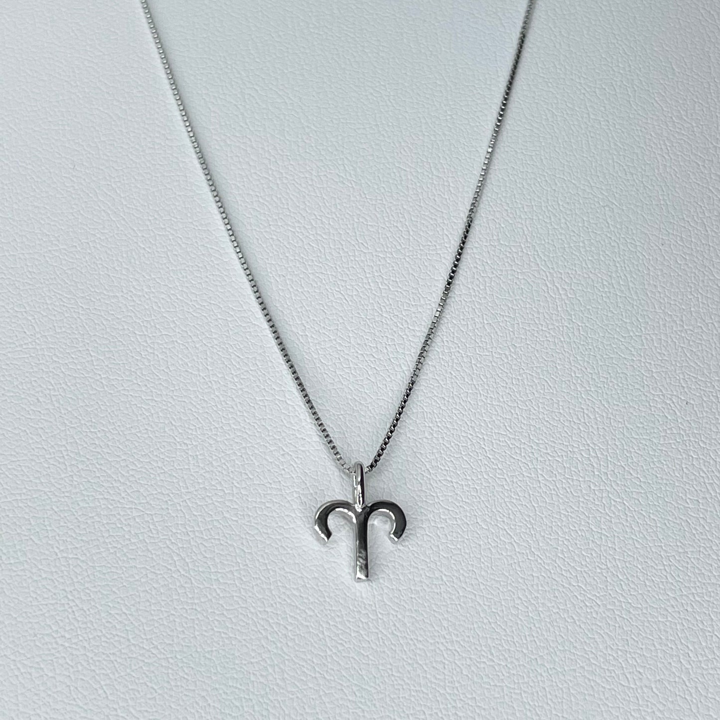 Sterling Silver Tiny Aries Sign Pendant Necklace, Zodiac Pendant, Astrology Necklace, Horoscope Necklace, Silver Necklace, Aries Necklace