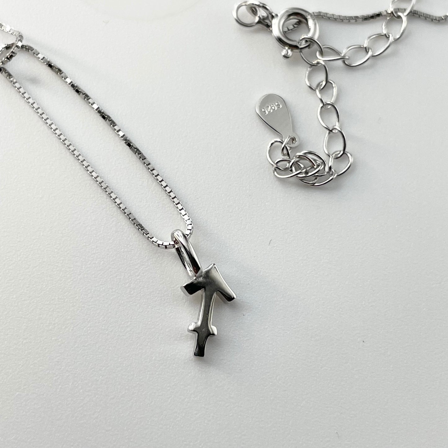 Sterling Silver Tiny Sagittarius Sign Necklace, Zodiac Pendant, Astrology Necklace, Horoscope Necklace, Dainty Chain, Sagittarius Necklace