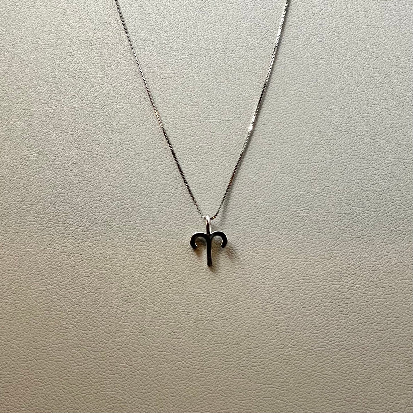 Sterling Silver Tiny Aries Sign Pendant Necklace, Zodiac Pendant, Astrology Necklace, Horoscope Necklace, Silver Necklace, Aries Necklace