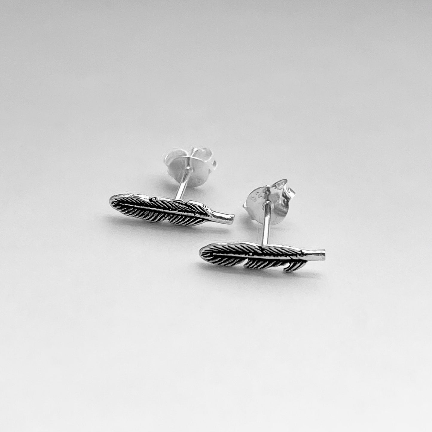 Oxidized Sterling Silver Triskelion Earrings: Celtic Knot Studs