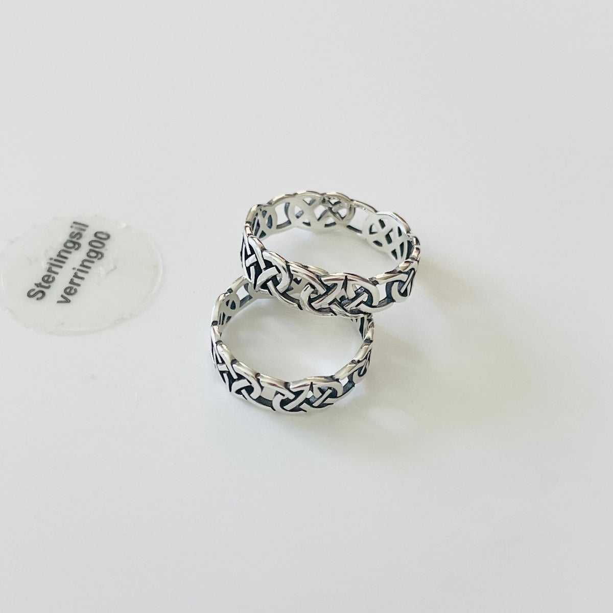 Sterling Silver Celtic Knot Ring: Eternity Promise Band