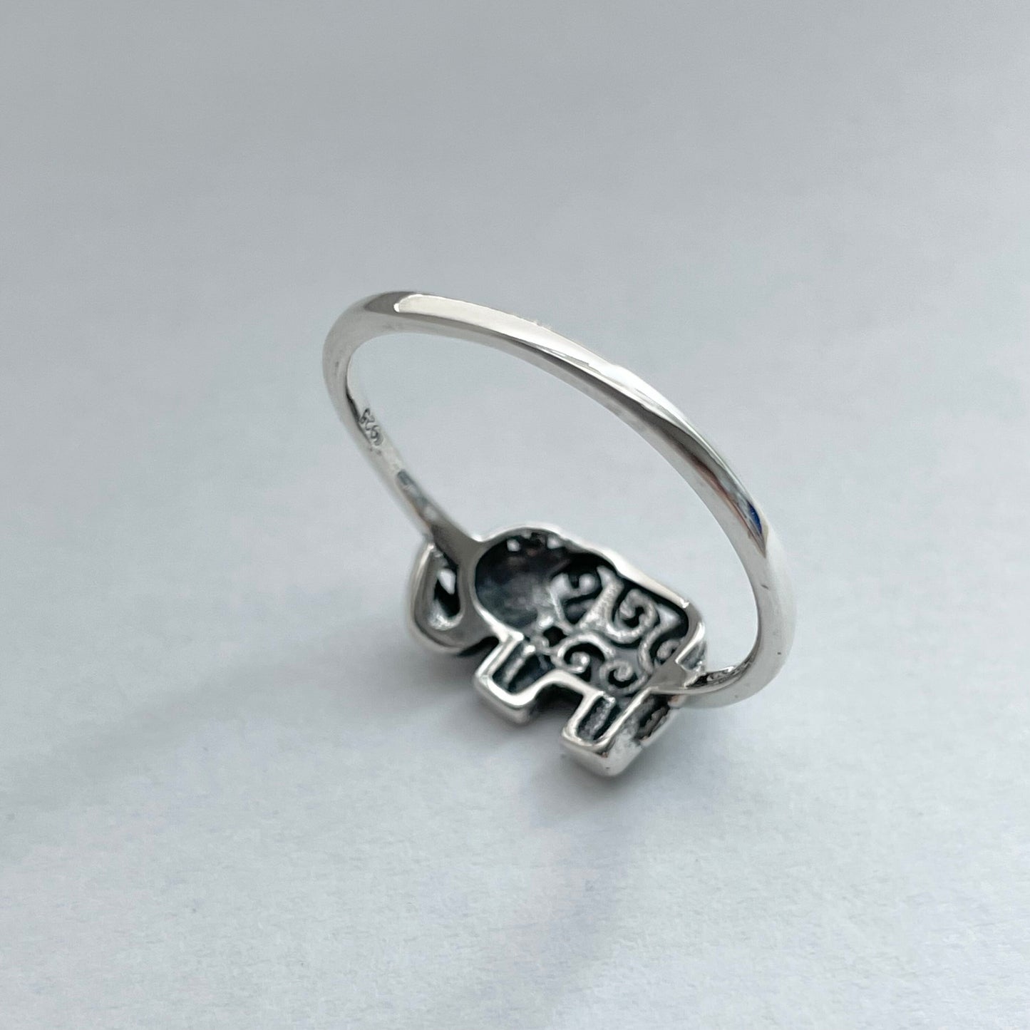 Sterling Silver Filigree Elephant Ring, Silver Ring, Religious Ring, Promise Elephant Ring, Silver Filigree Ring,