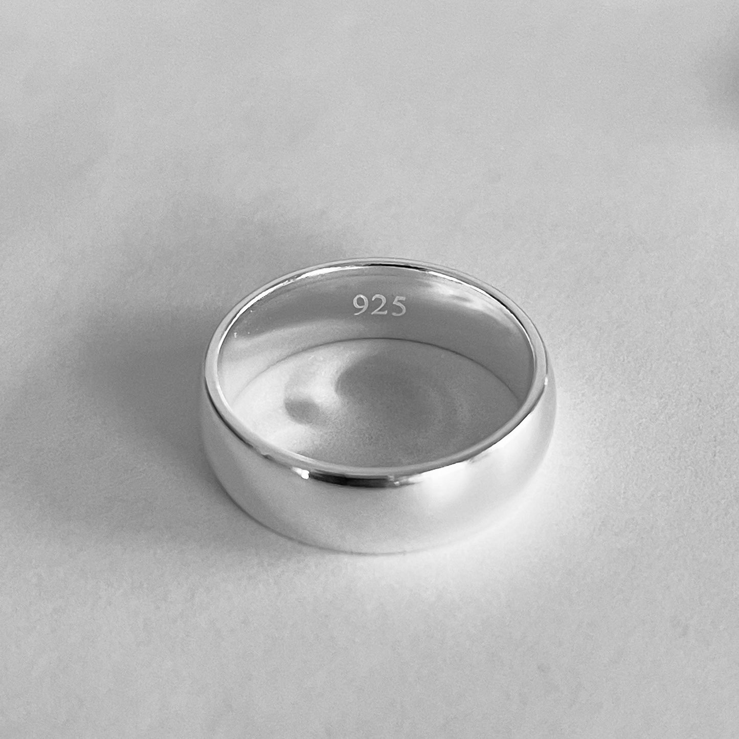 Sterling Silver 6mm Band Ring: Unisex Wedding Band