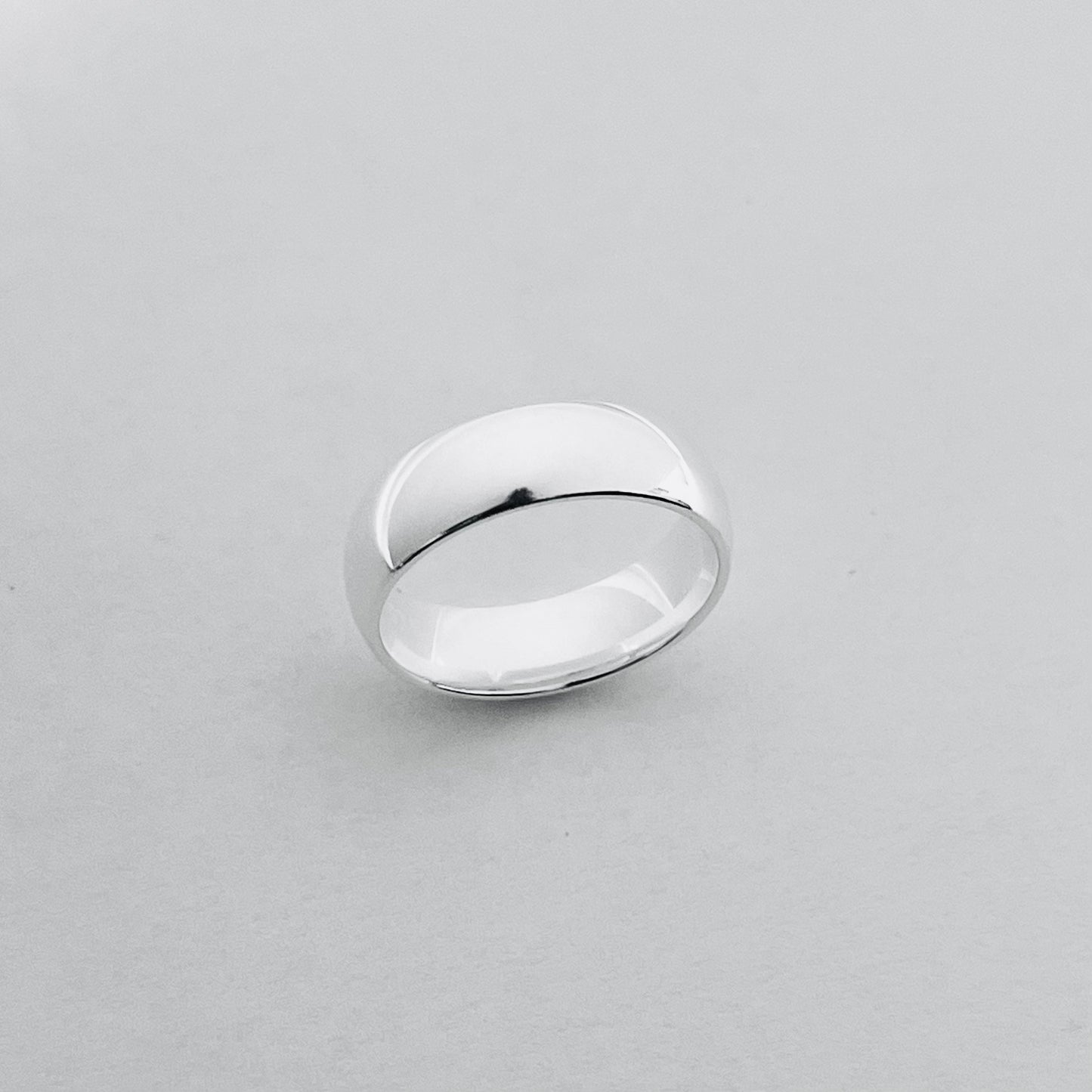 Sterling Silver 6mm Band Ring: Unisex Wedding Band