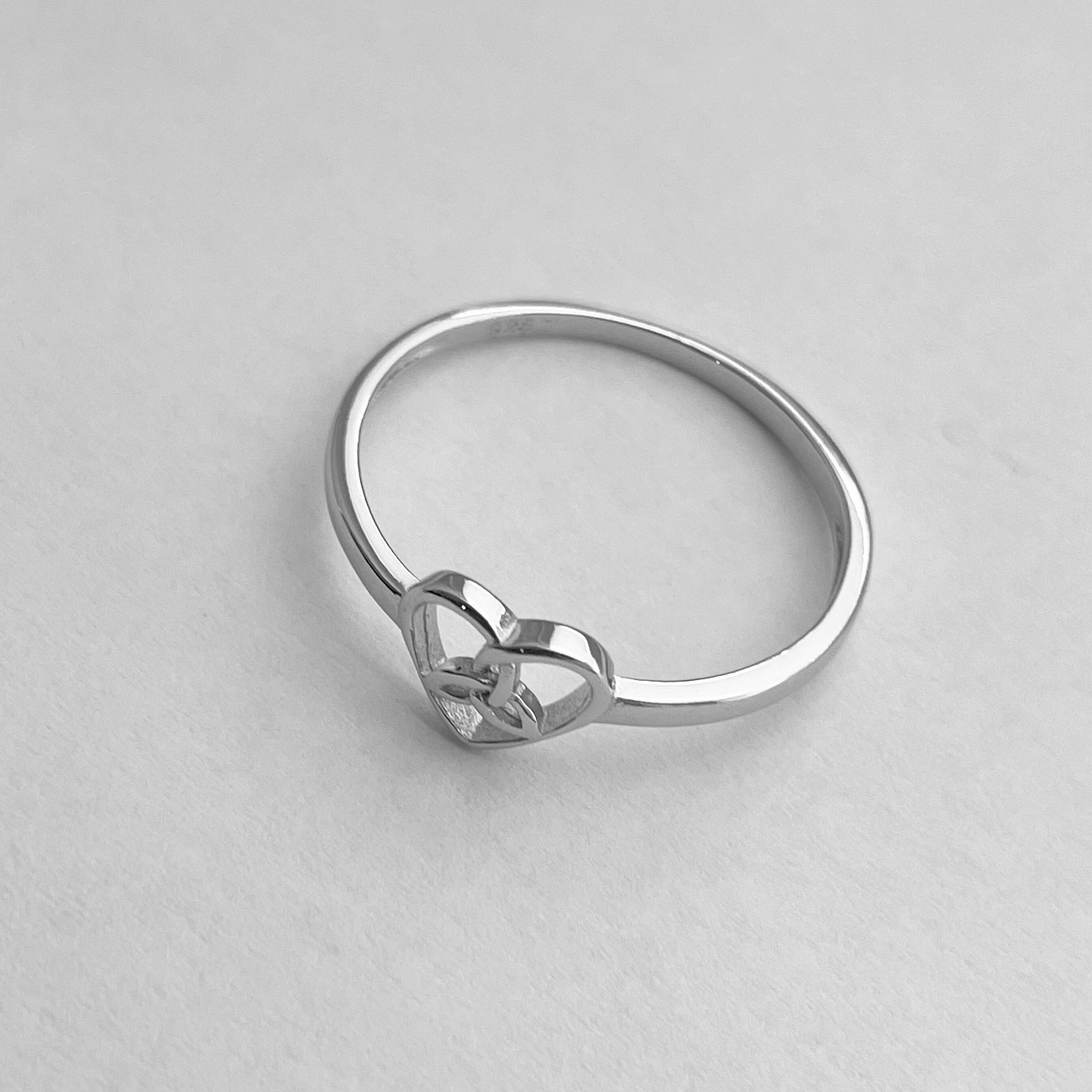 Celtic Knot Heart Sterling Silver Ring, Love Ring, Silver Ring, Heart Ring, Knott Ring, Celtic Ring, Statement Ring