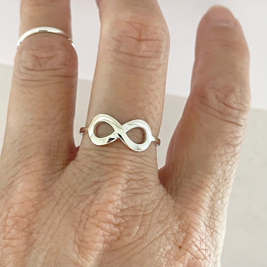 Sterling Silver Dainty Infinity Ring, Boho Ring, Promise Love Ring, Infinity Ring, Statement Ring, Silver Infinity Ring, Love Infinity Ring