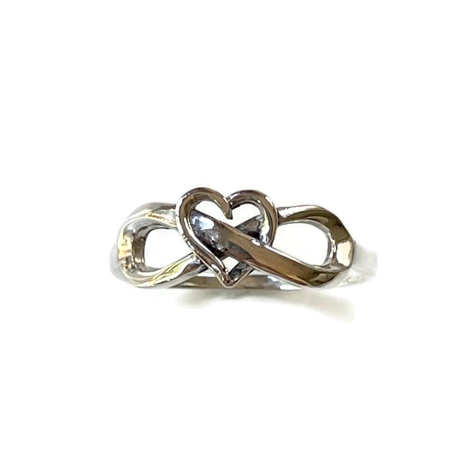 Infinity Heart Sterling Silver Ring, Heart Ring, Promise Ring, Love Ring, Infinity Ring, Statement Ring, Silver Ring