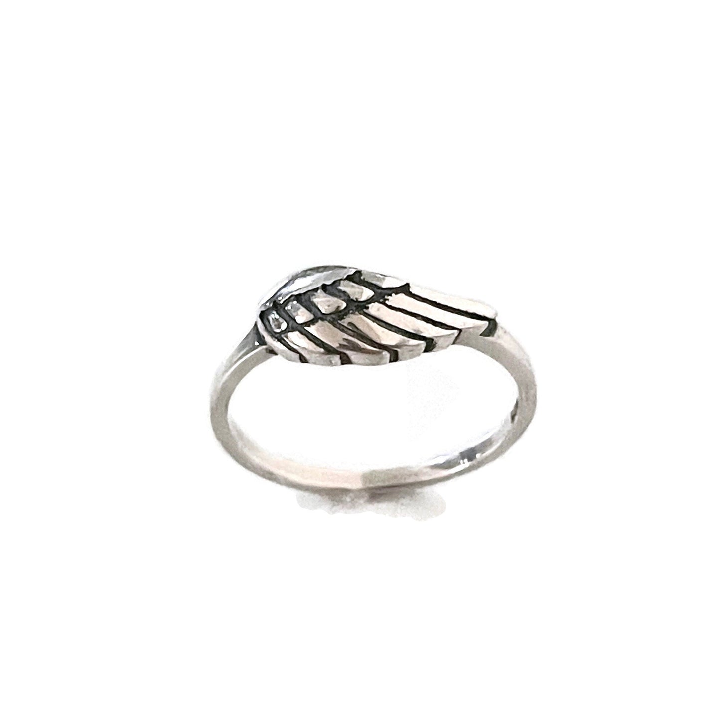 Sterling Silver Angels Wing Ring, Wing Ring, Bohol Ring, Silver Ring, Religious Ring