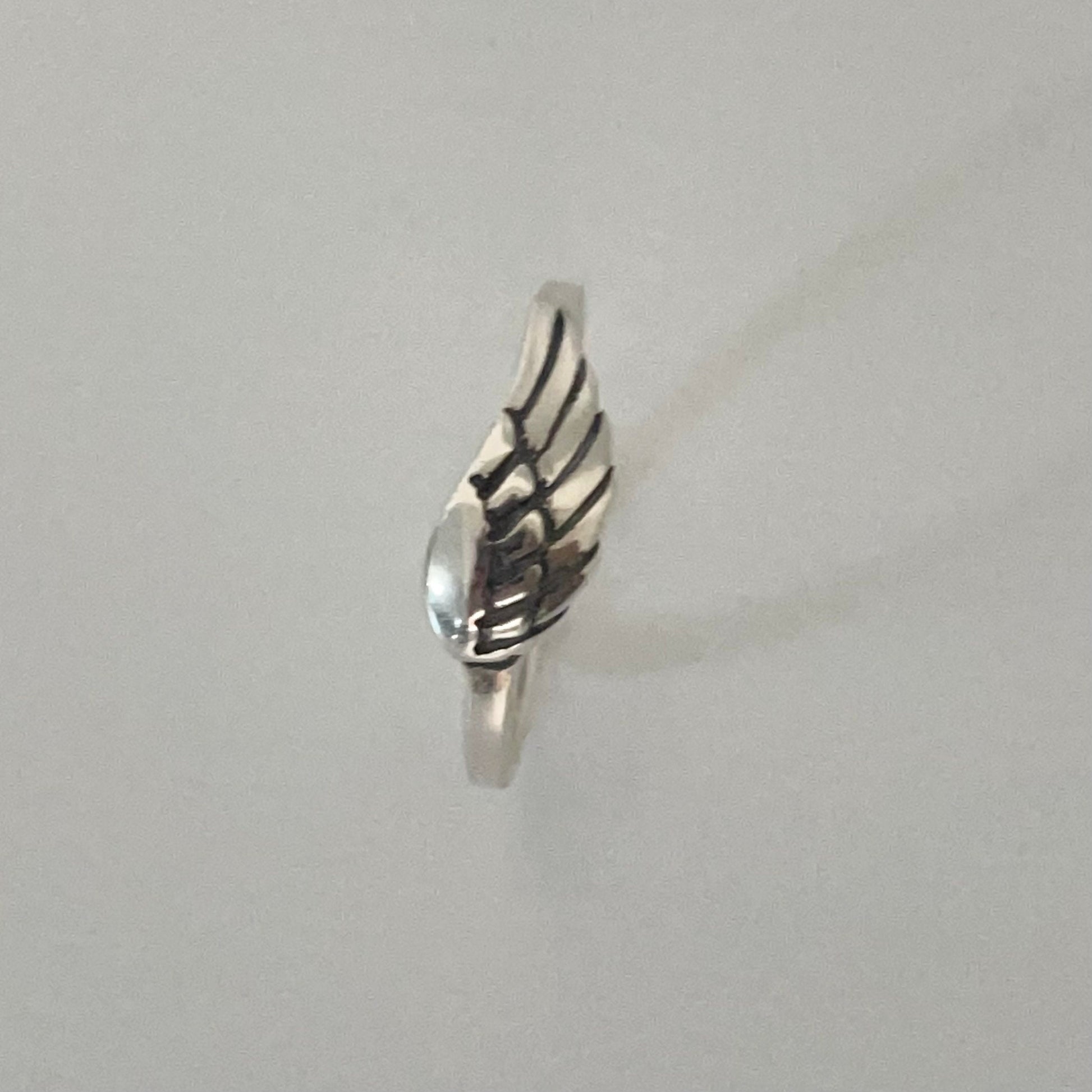 Sterling Silver Angels Wing Ring, Wing Ring, Bohol Ring, Silver Ring, Religious Ring