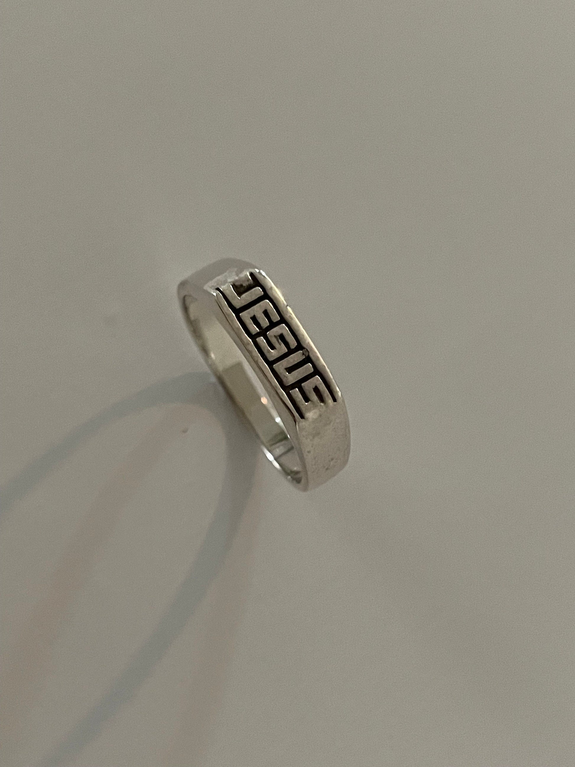 Sterling Silver Unisex Jesus Ring, Statement Ring, Love Jesus Ring, Jesus Silver Ring, Religious Ring, protective ring, Promise Silver Ring