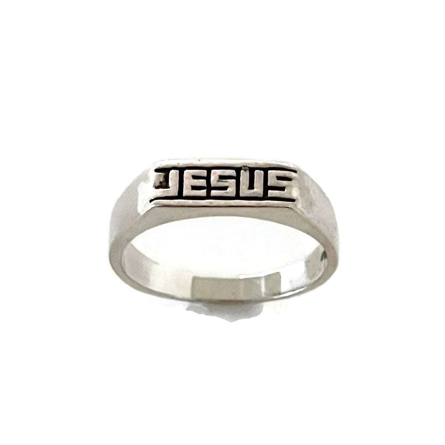 Sterling Silver Unisex Jesus Ring, Statement Ring, Love Jesus Ring, Jesus Silver Ring, Religious Ring, protective ring, Promise Silver Ring