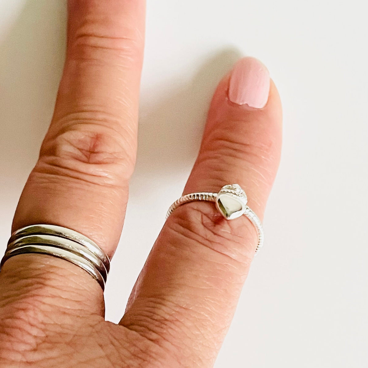 Sterling Silver Claddagh Ring: Heart Crown Braided Band