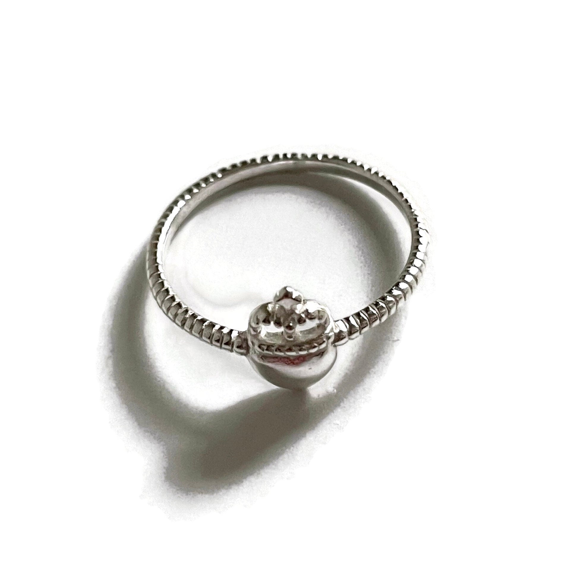 Sterling Silver Crown with Heart Claddagh Braided Ring, heart symbolizes true love, and the crown is for loyalty Ring