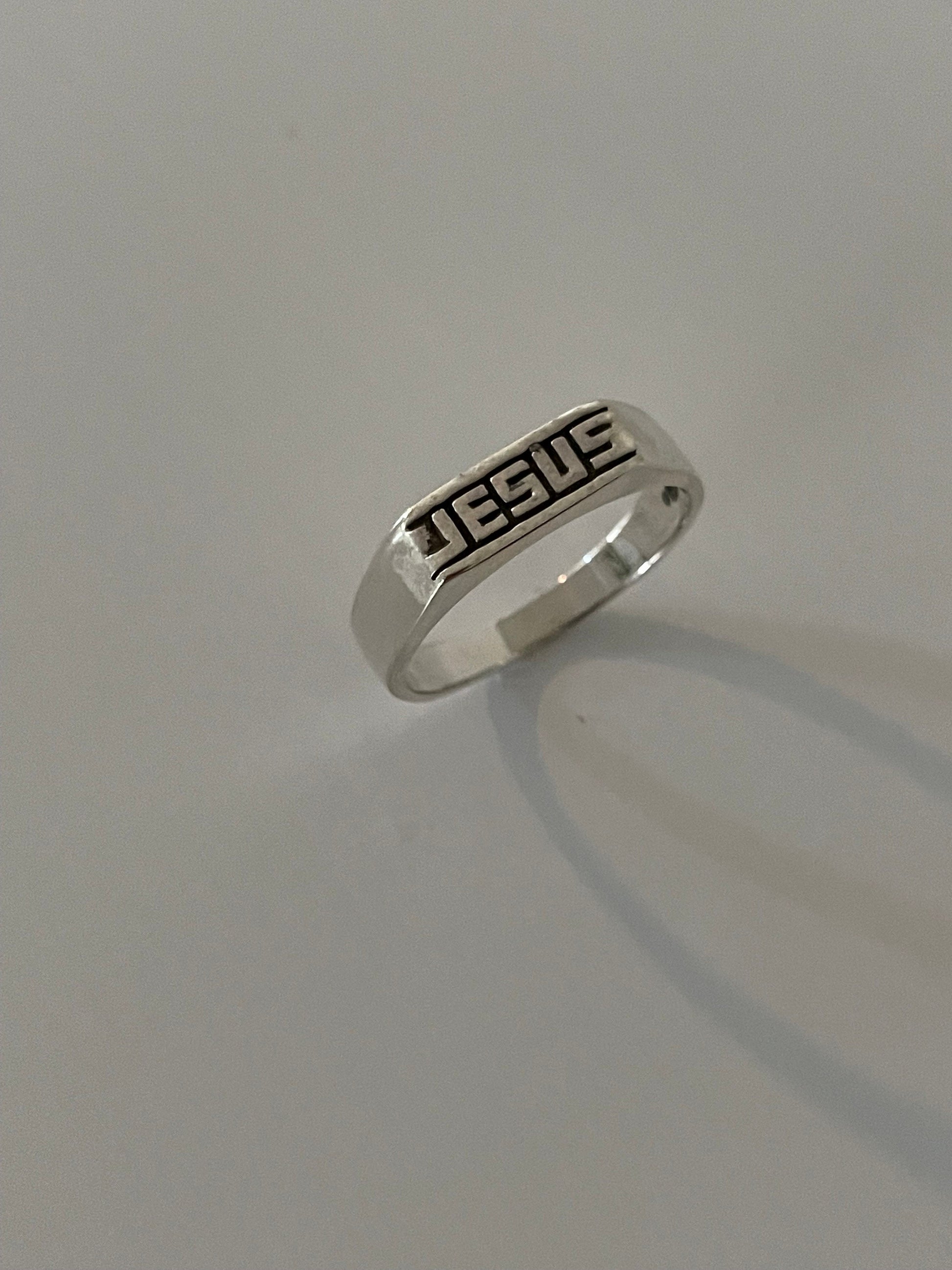 Sterling Silver Unisex Jesus Ring, Statement Ring, Love Jesus Ring, Jesus Silver Ring, Religious Ring, protective ring, Promise Silver Ring