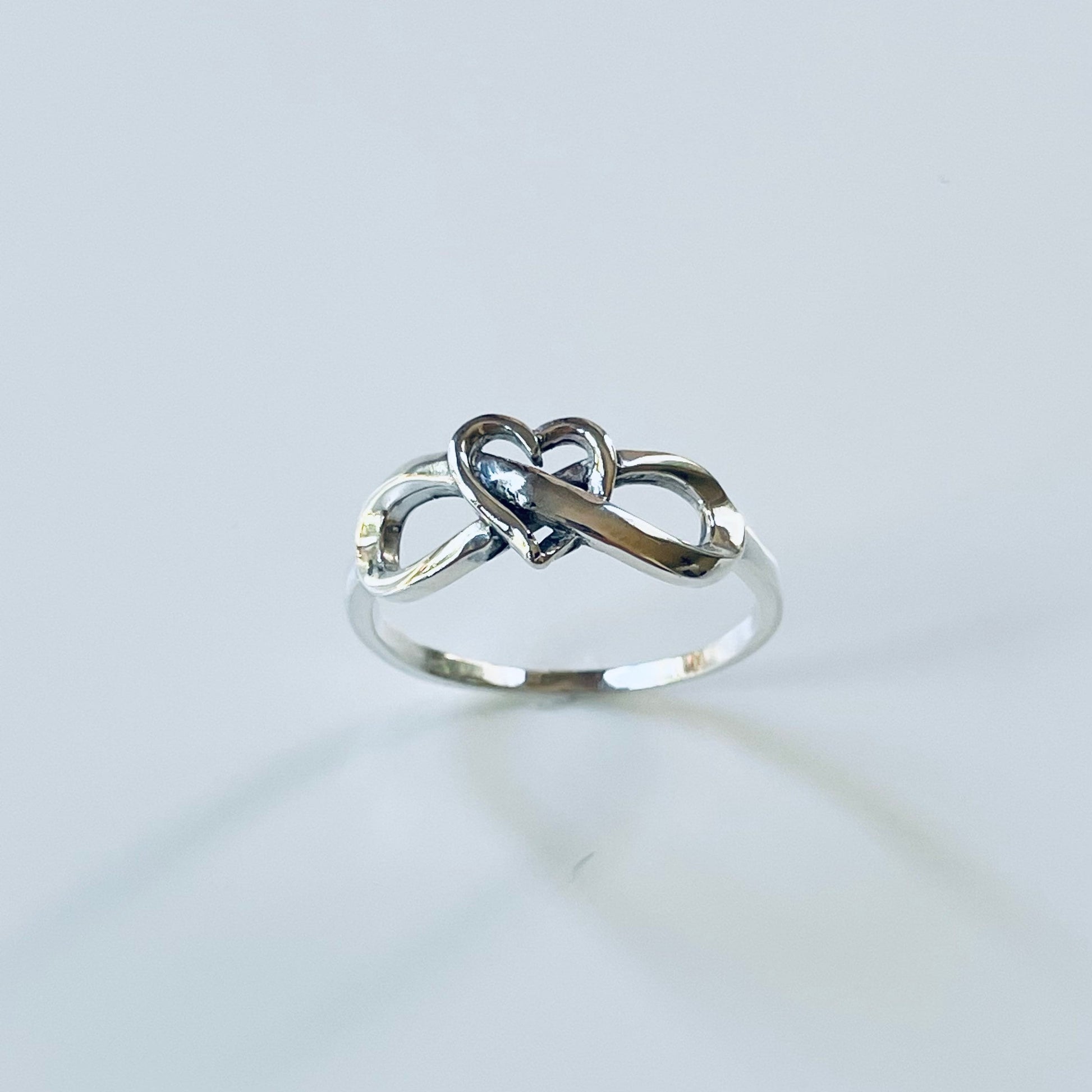 Infinity Heart Sterling Silver Ring, Heart Ring, Promise Ring, Love Ring, Infinity Ring, Statement Ring, Silver Ring