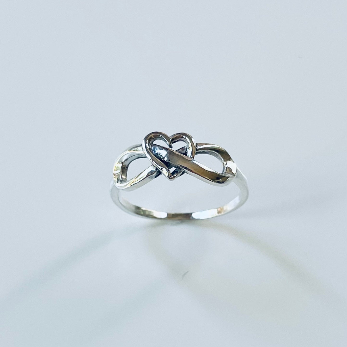 Sterling Silver Infinity Heart Ring: Promise, Love, Statement