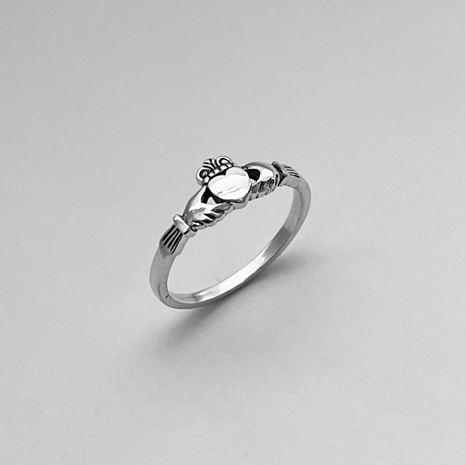 Dainty Irish Claddagh Sterling Silver Ring, Irish Ring, Loyalty Ring, Claddagh Ring, Small Ring, Silver Ring, Friendship Ring, Love Ring