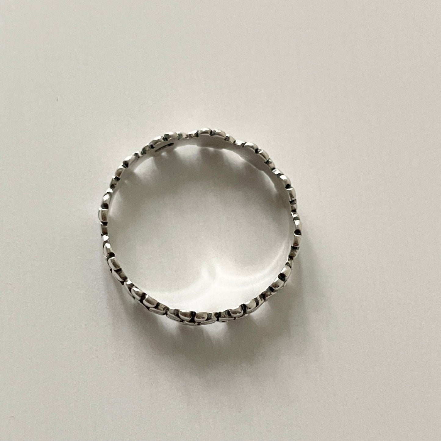 Forget Me Not Flower Sterling Silver Ring: Hawaii Wedding Band