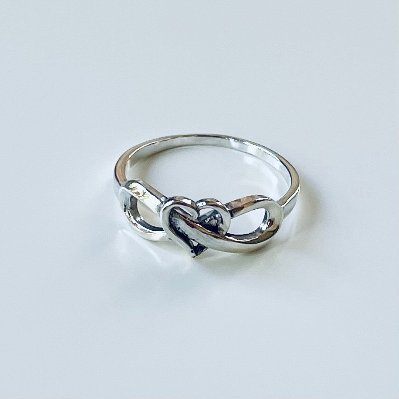 Infinity Heart Sterling Silver Ring, Heart Ring, Promise Ring, Love Ring, Infinity Ring, Statement Ring, Silver Ring