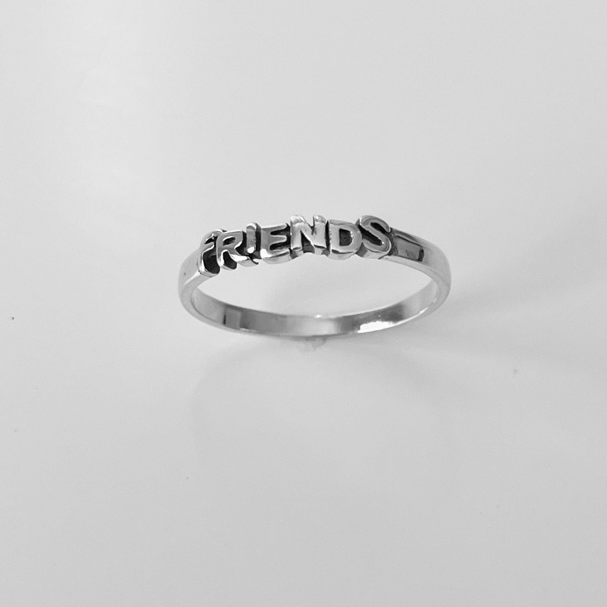Sterling Silver Friends Ring: Oxidized Boho Statement Ring