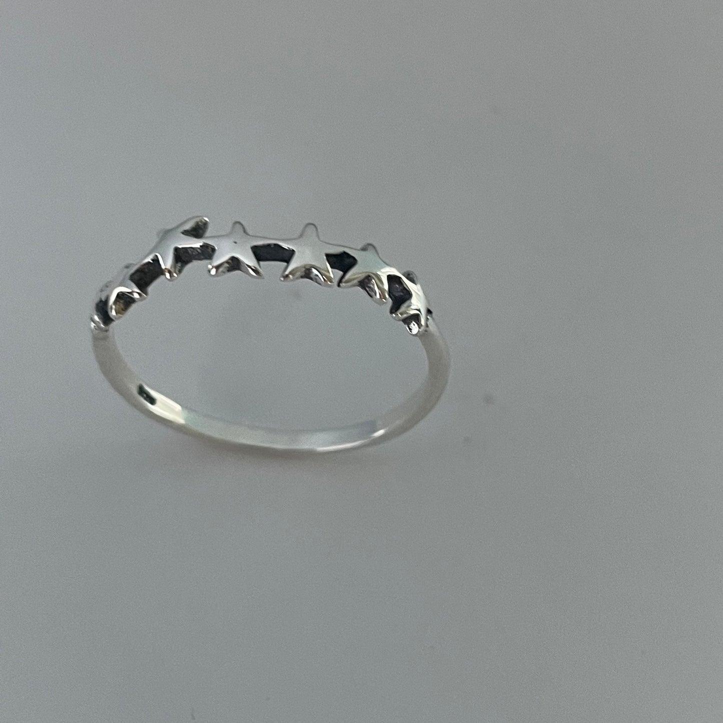 Sterling Silver Star Ring: Dainty Stackable Promise Ring