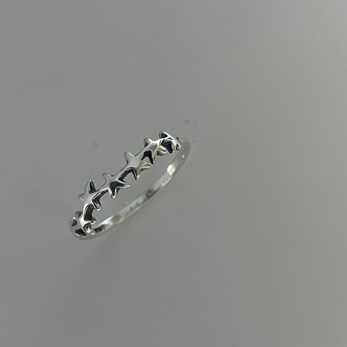 Sterling Silver Star Ring: Dainty Stackable Promise Ring