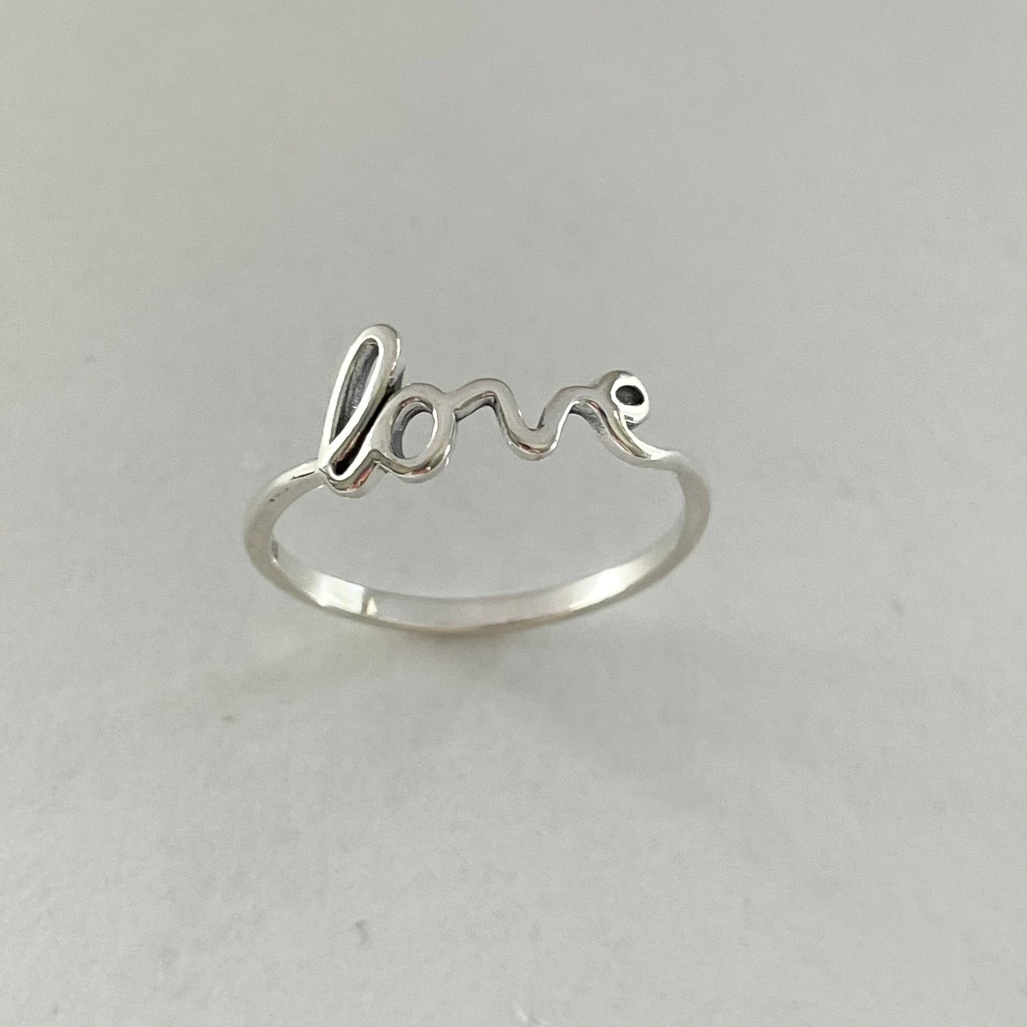 Sterling silver Dainty Love Ring, Silver Ring, Silver Dainty Ring, I Love You Ring, Love Toe Ring, Friendship Toe Ring, Promise Silver Ring.