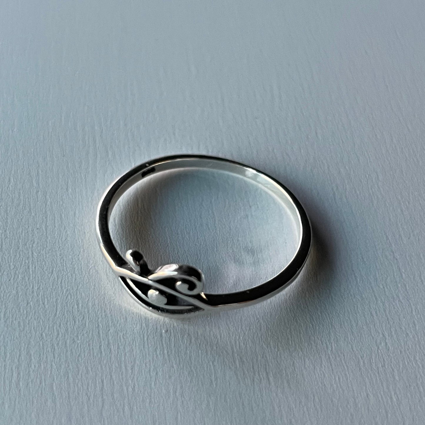 Dainty Sterling Silver Eye of Horus Ring: Egyptian Protection Jewelry