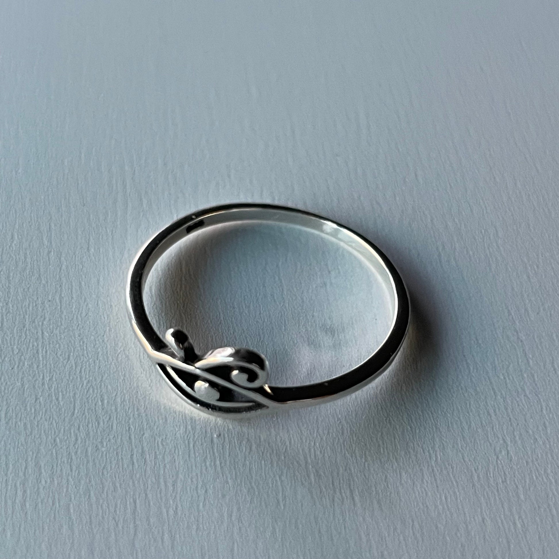 Dainty Sterling Silver Eye of Horus Ring: Egyptian Protection Jewelry